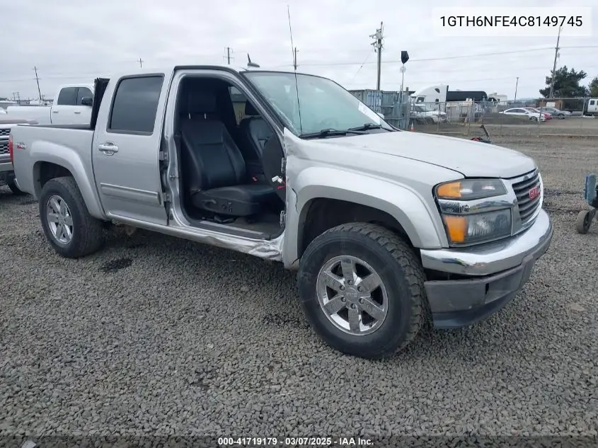2012 GMC Canyon Slt VIN: 1GTH6NFE4C8149745 Lot: 41719179