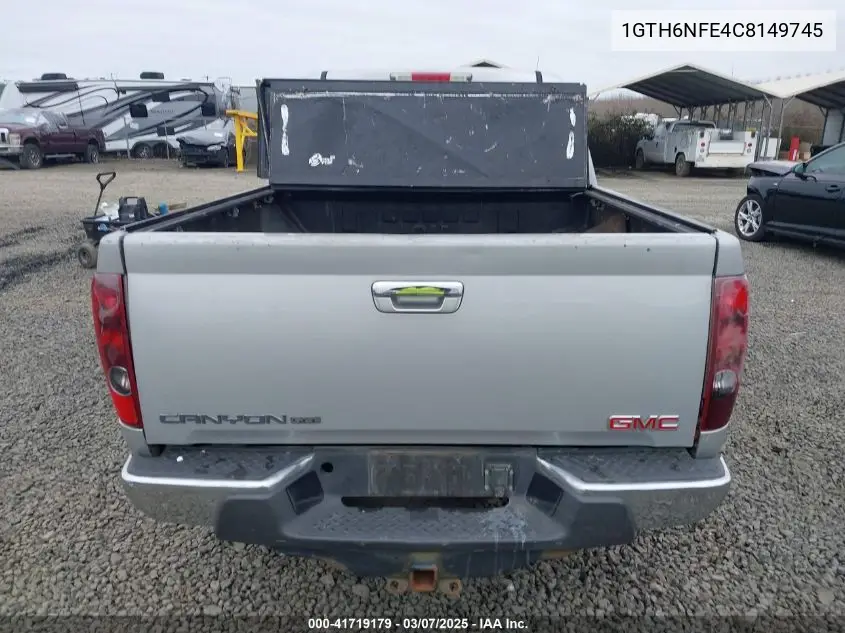 2012 GMC Canyon Slt VIN: 1GTH6NFE4C8149745 Lot: 41719179