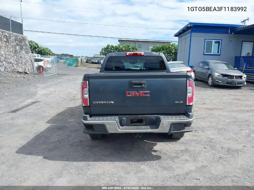 2015 GMC Canyon Sle VIN: 1GTG5BEA3F1183992 Lot: 42619554