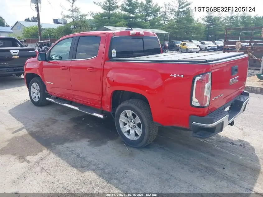 2015 GMC Canyon Sle VIN: 1GTG6BE32F1205124 Lot: 42723673