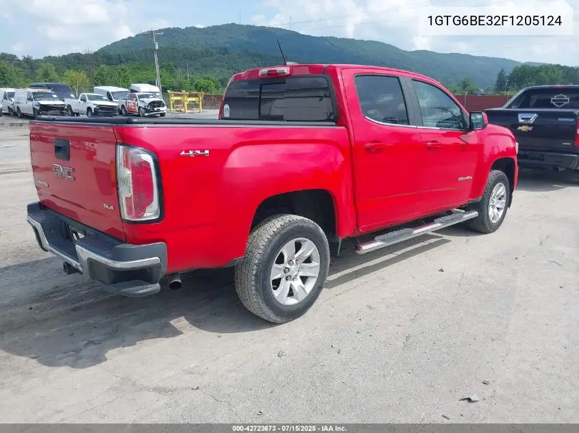 2015 GMC Canyon Sle VIN: 1GTG6BE32F1205124 Lot: 42723673