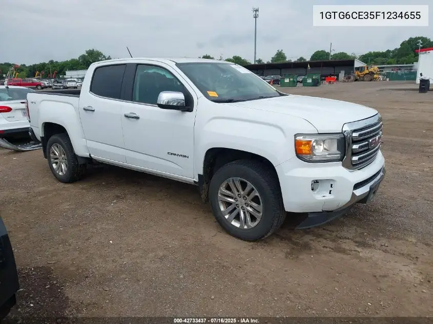 2015 GMC Canyon Slt VIN: 1GTG6CE35F1234655 Lot: 42733437