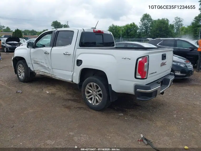 2015 GMC Canyon Slt VIN: 1GTG6CE35F1234655 Lot: 42733437