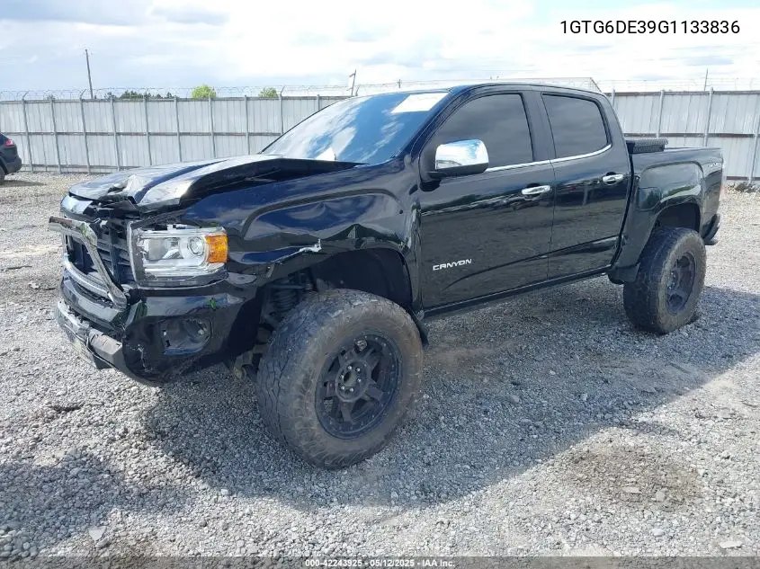 2016 GMC Canyon Slt VIN: 1GTG6DE39G1133836 Lot: 42243925