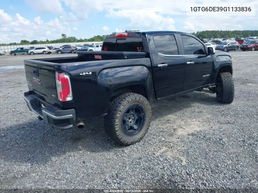 2016 GMC Canyon Slt VIN: 1GTG6DE39G1133836 Lot: 42243925