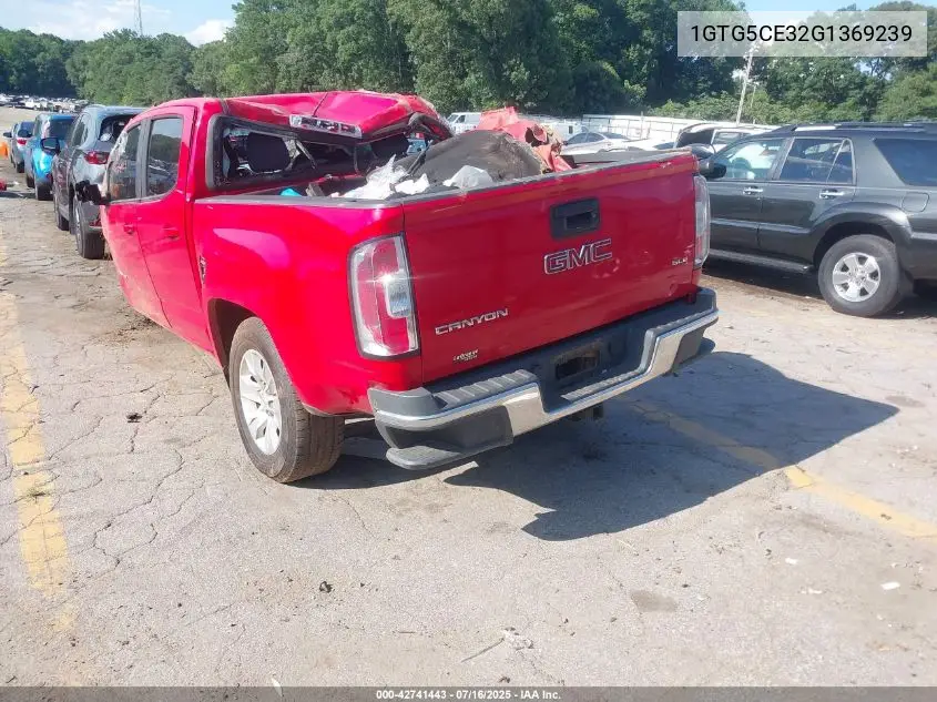 2016 GMC Canyon Sle VIN: 1GTG5CE32G1369239 Lot: 42741443