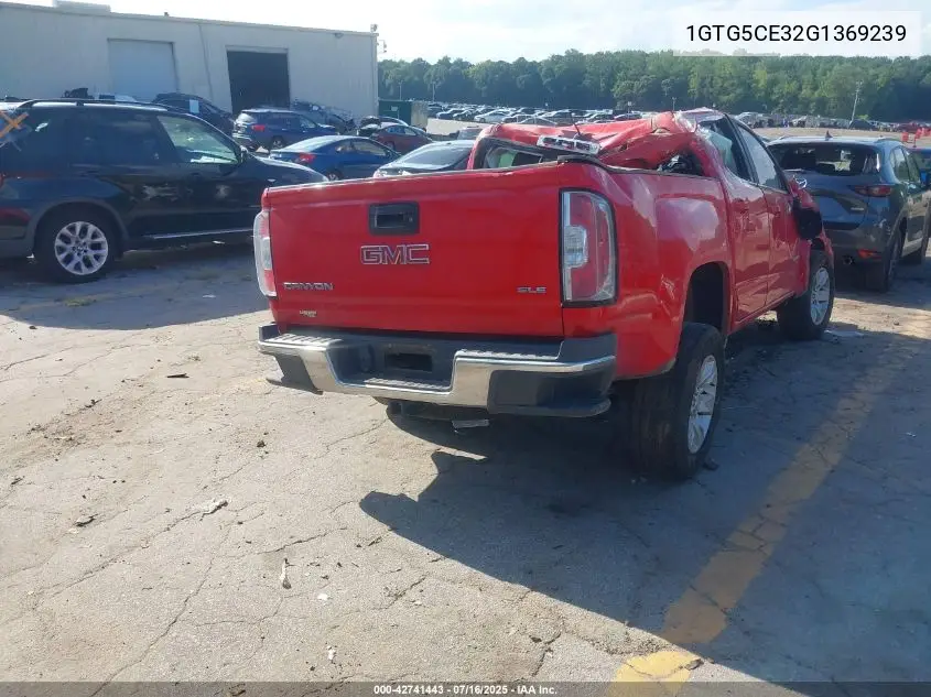 2016 GMC Canyon Sle VIN: 1GTG5CE32G1369239 Lot: 42741443