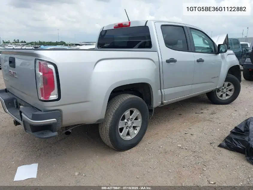 2016 GMC Canyon VIN: 1GTG5BE36G1122882 Lot: 42776641