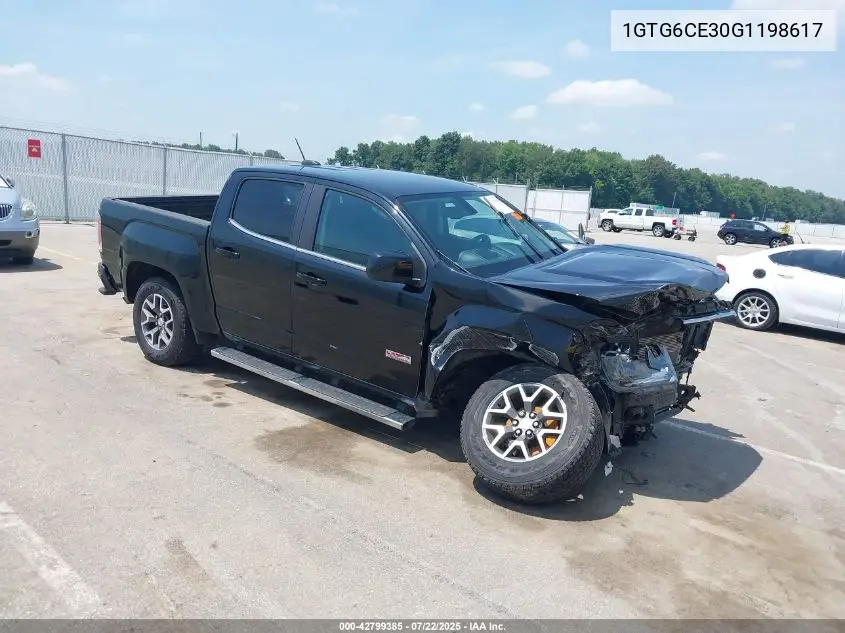 2016 GMC Canyon Sle VIN: 1GTG6CE30G1198617 Lot: 42799385