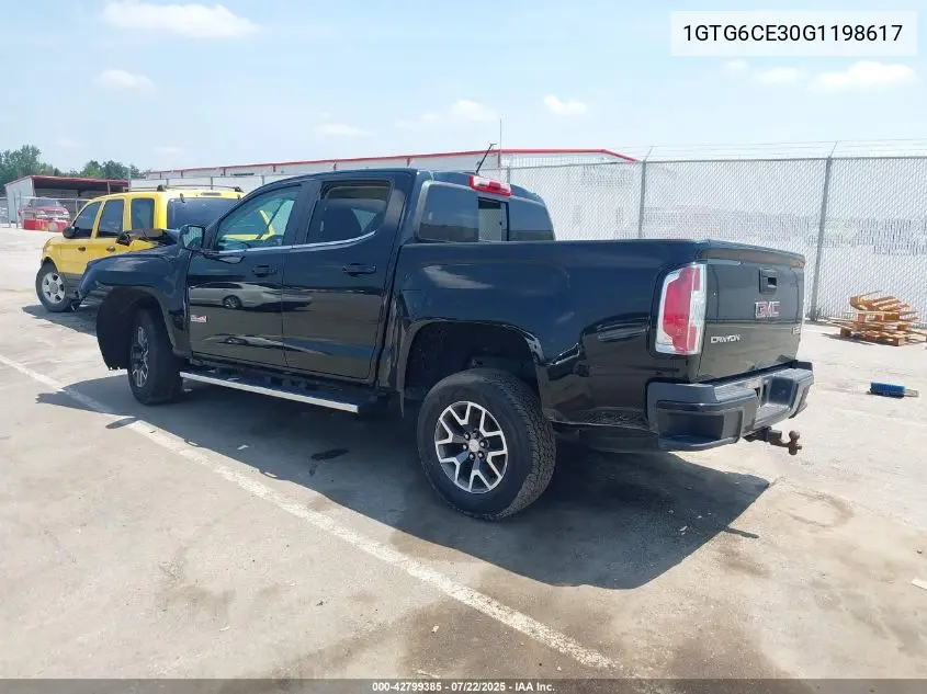 2016 GMC Canyon Sle VIN: 1GTG6CE30G1198617 Lot: 42799385