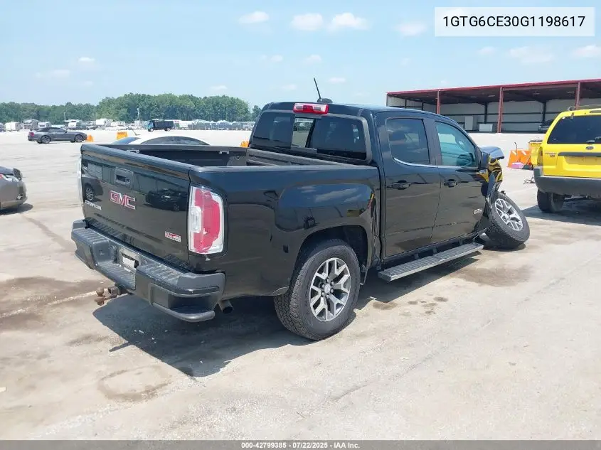 2016 GMC Canyon Sle VIN: 1GTG6CE30G1198617 Lot: 42799385