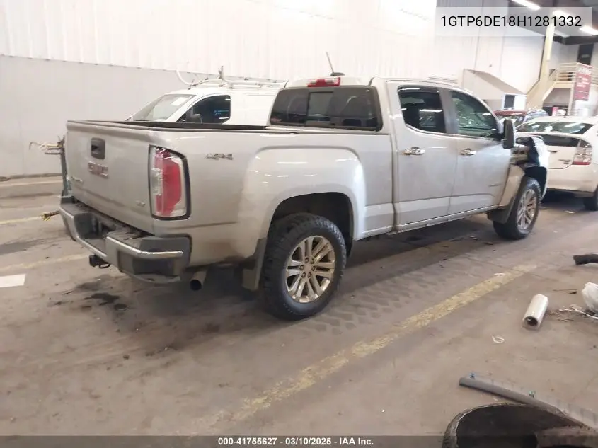 2017 GMC Canyon Slt VIN: 1GTP6DE18H1281332 Lot: 41755627