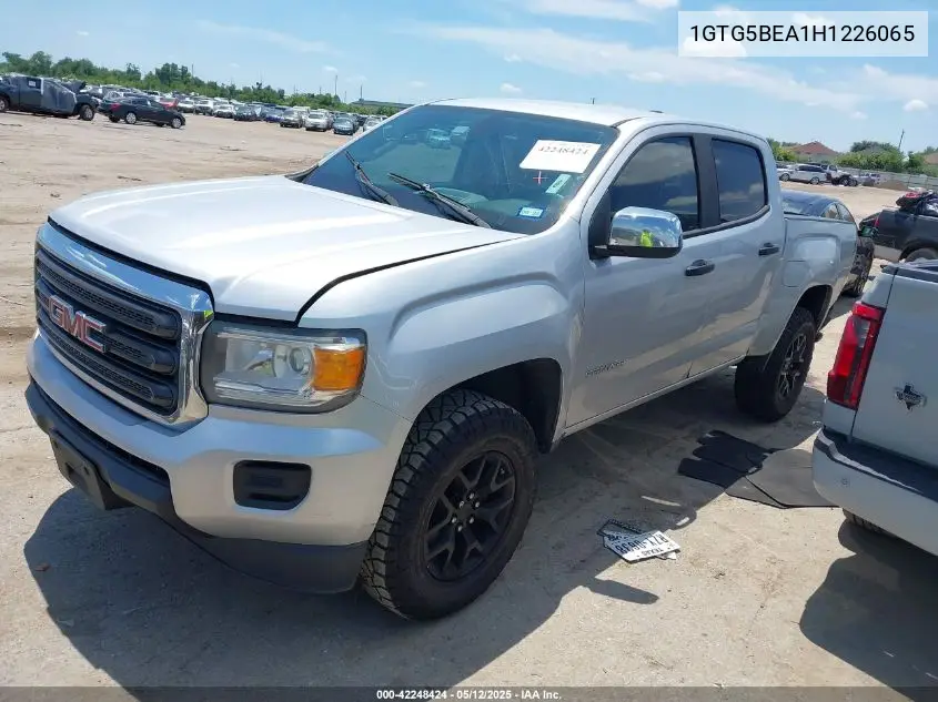 2017 GMC Canyon VIN: 1GTG5BEA1H1226065 Lot: 42248424