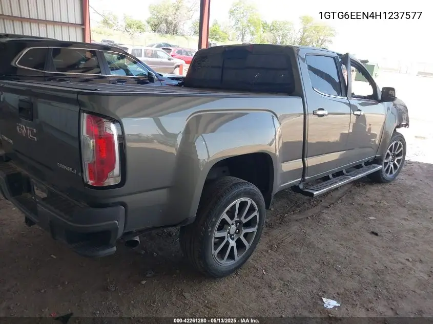 2017 GMC Canyon Denali VIN: 1GTG6EEN4H1237577 Lot: 42261280