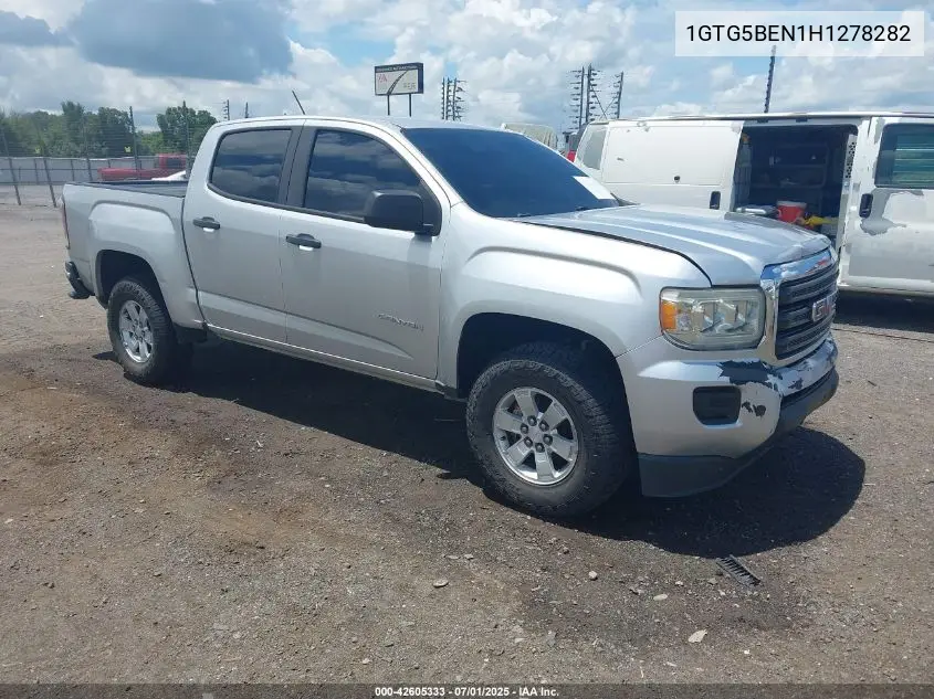 2017 GMC Canyon VIN: 1GTG5BEN1H1278282 Lot: 42605333
