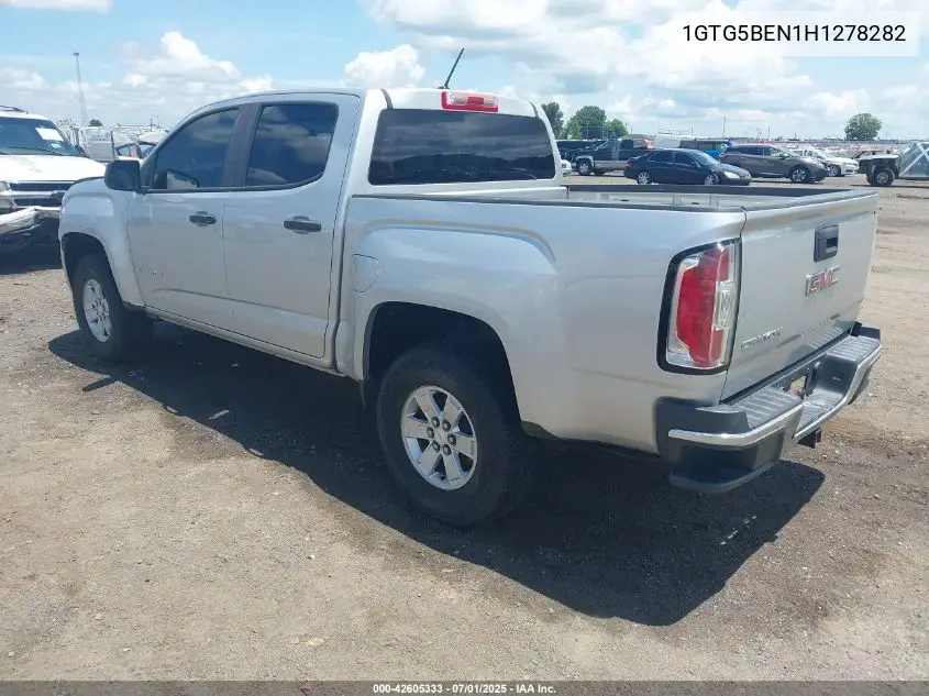 2017 GMC Canyon VIN: 1GTG5BEN1H1278282 Lot: 42605333