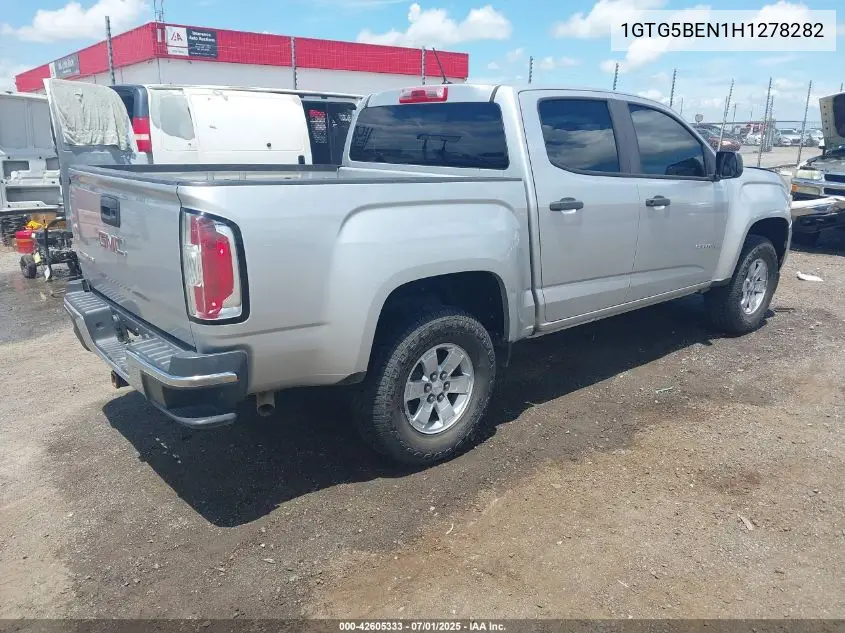 2017 GMC Canyon VIN: 1GTG5BEN1H1278282 Lot: 42605333