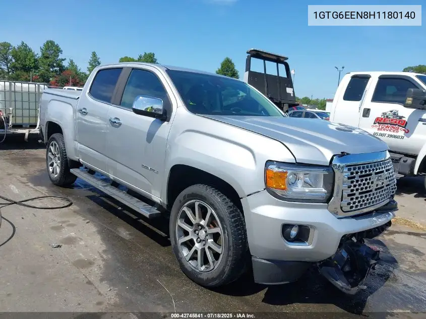 2017 GMC Canyon Denali VIN: 1GTG6EEN8H1180140 Lot: 42745841
