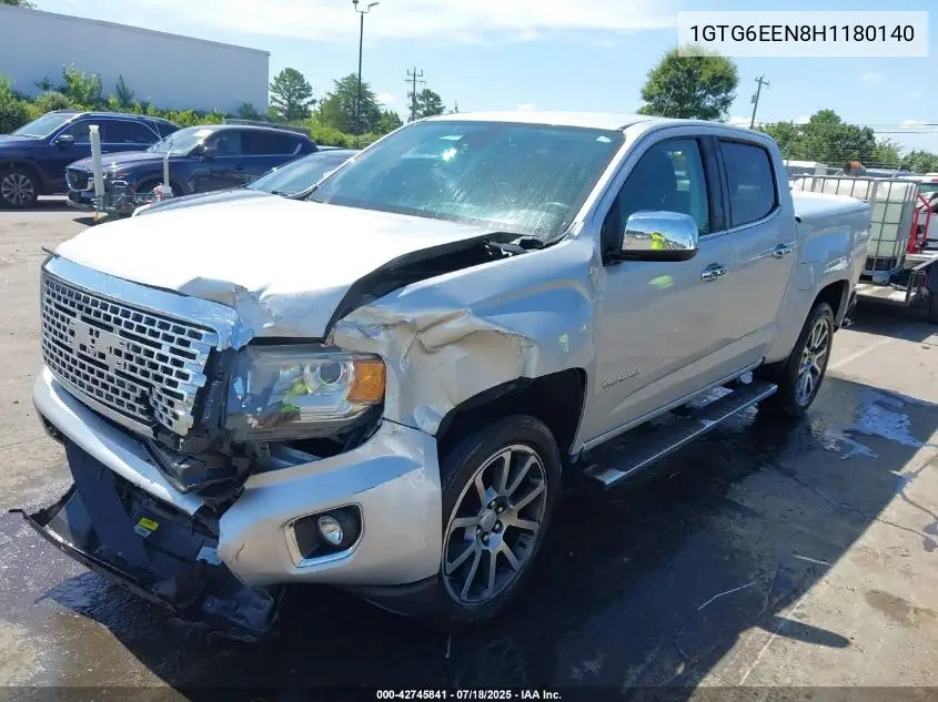 2017 GMC Canyon Denali VIN: 1GTG6EEN8H1180140 Lot: 42745841