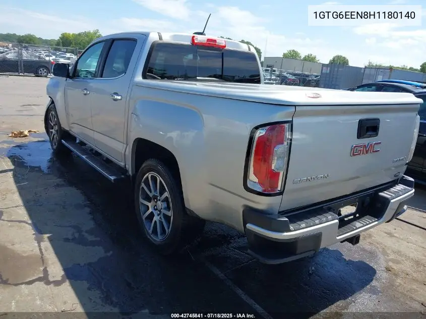 2017 GMC Canyon Denali VIN: 1GTG6EEN8H1180140 Lot: 42745841