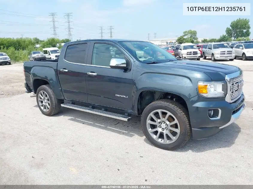 2017 GMC Canyon Denali VIN: 1GTP6EE12H1235761 Lot: 42760156