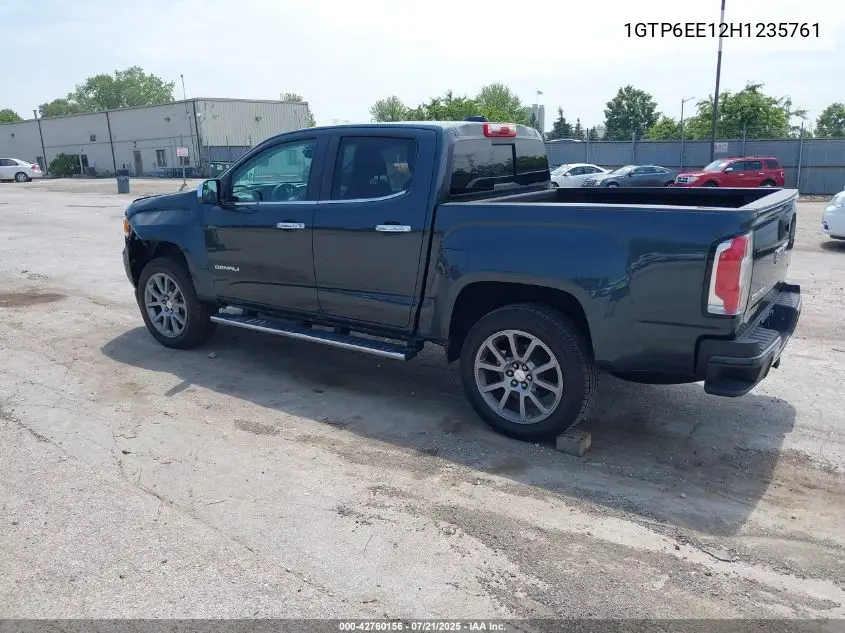 2017 GMC Canyon Denali VIN: 1GTP6EE12H1235761 Lot: 42760156