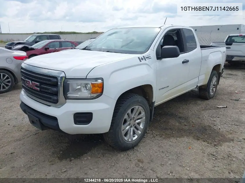 2018 GMC Canyon VIN: 1GTH6BEN7J1142665 Lot: 12344218