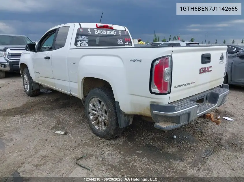 2018 GMC Canyon VIN: 1GTH6BEN7J1142665 Lot: 12344218