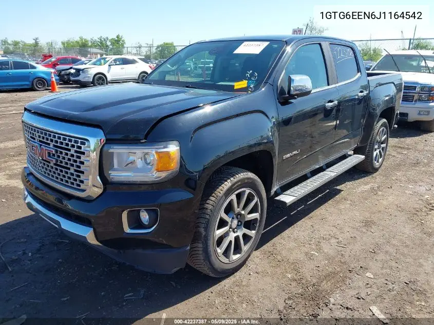 2018 GMC Canyon Denali VIN: 1GTG6EEN6J1164542 Lot: 42237387