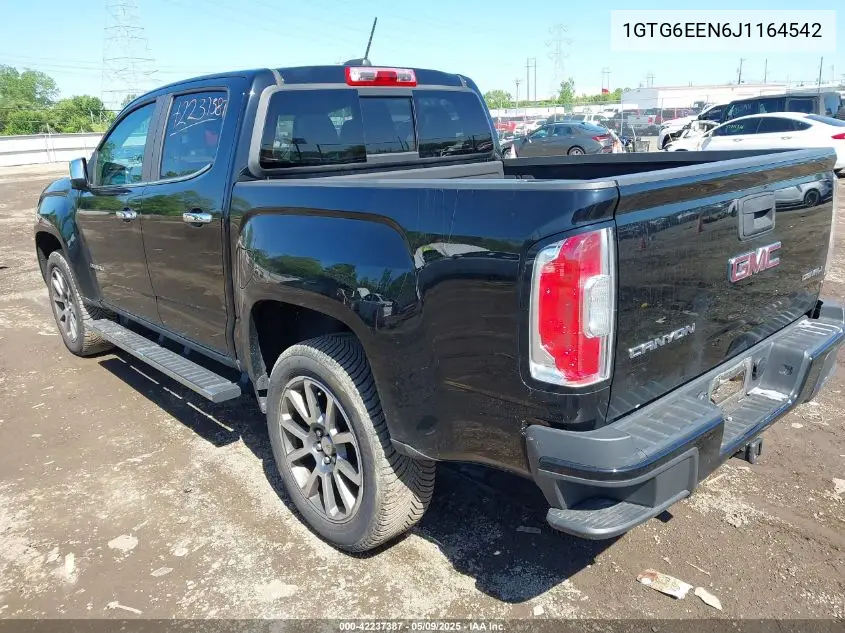 2018 GMC Canyon Denali VIN: 1GTG6EEN6J1164542 Lot: 42237387