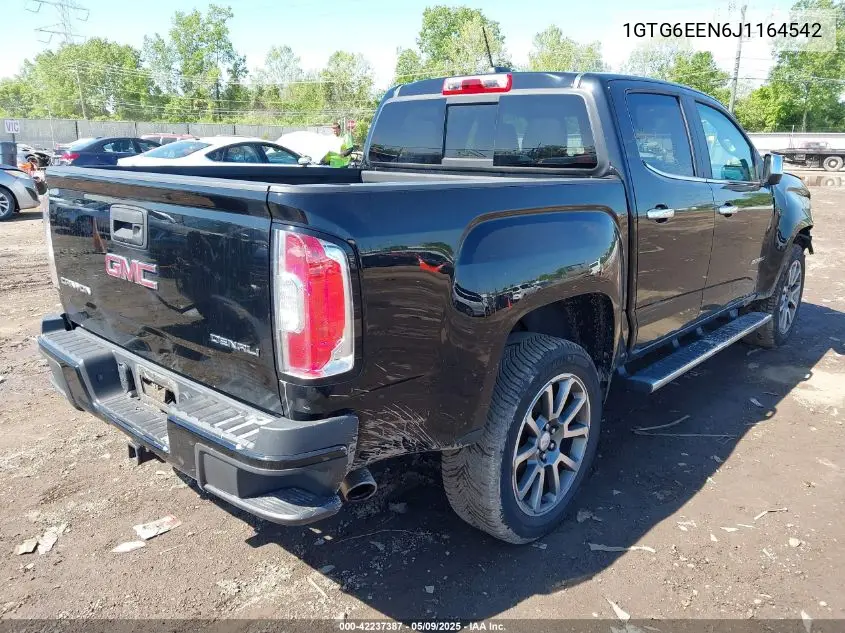 2018 GMC Canyon Denali VIN: 1GTG6EEN6J1164542 Lot: 42237387