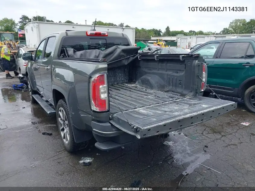 2018 GMC Canyon Denali VIN: 1GTG6EEN2J1143381 Lot: 42594420