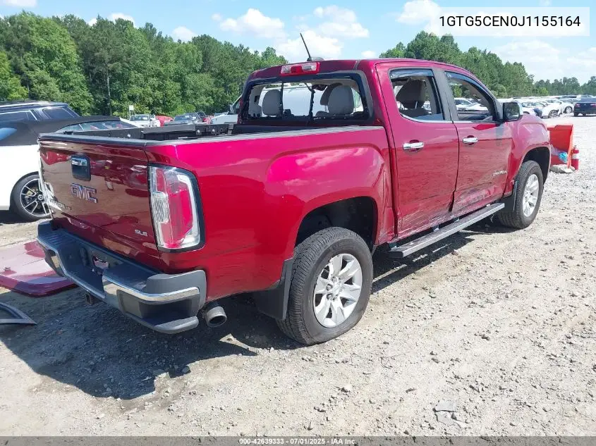 2018 GMC Canyon Sle VIN: 1GTG5CEN0J1155164 Lot: 42639333