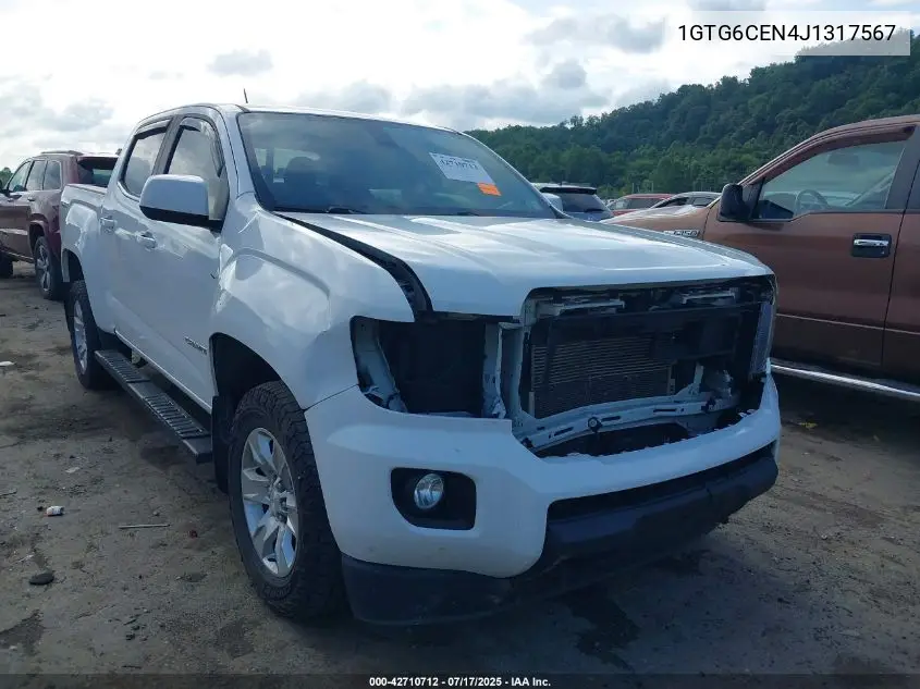 2018 GMC Canyon Sle VIN: 1GTG6CEN4J1317567 Lot: 42710712