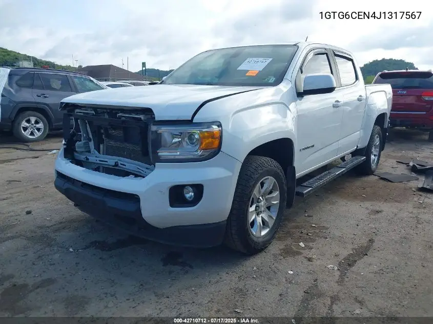 2018 GMC Canyon Sle VIN: 1GTG6CEN4J1317567 Lot: 42710712