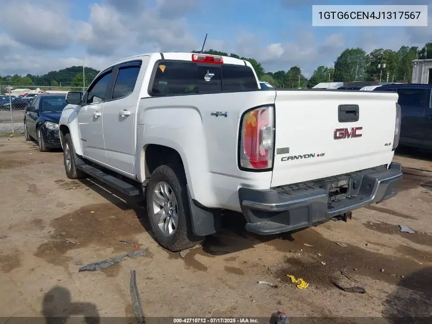 2018 GMC Canyon Sle VIN: 1GTG6CEN4J1317567 Lot: 42710712