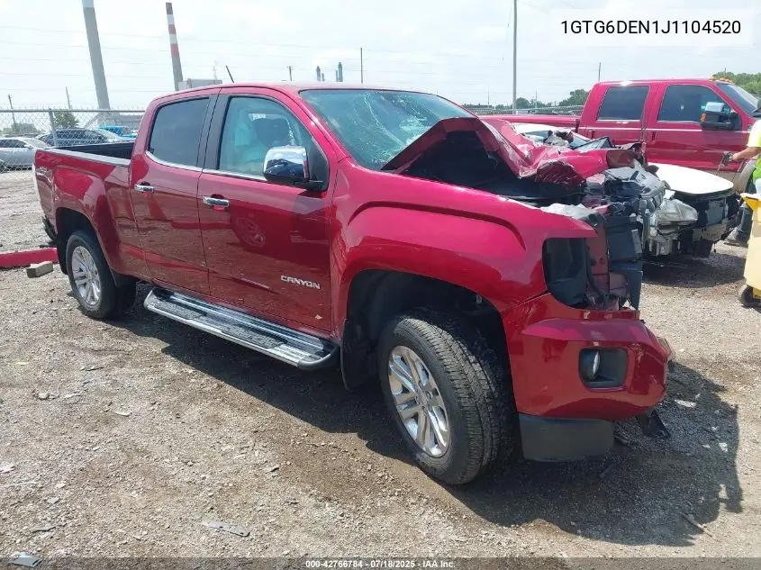 2018 GMC Canyon Slt VIN: 1GTG6DEN1J1104520 Lot: 42766784