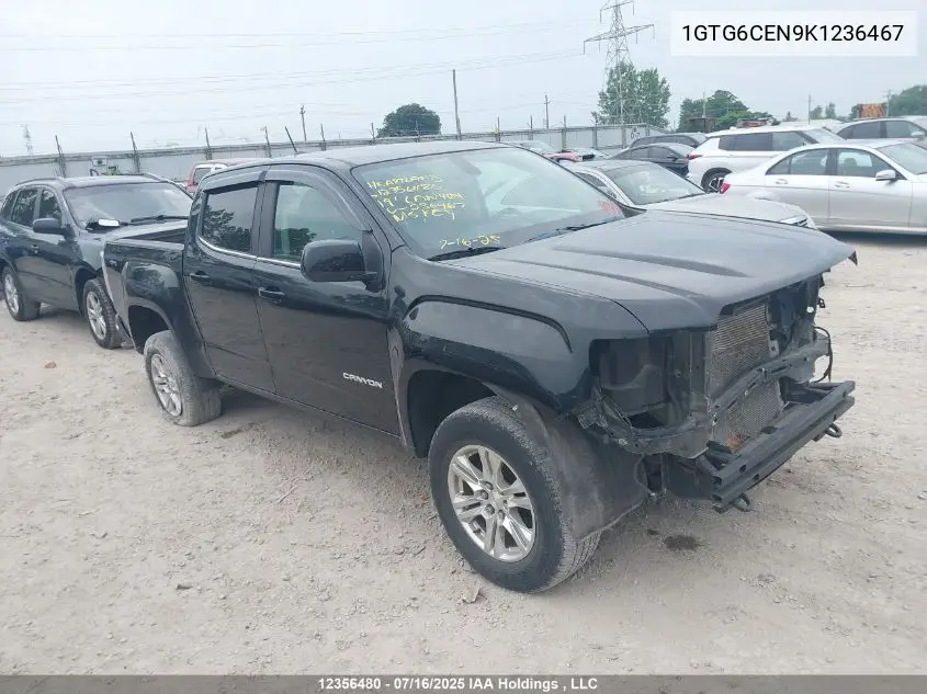 2019 GMC Canyon Sle VIN: 1GTG6CEN9K1236467 Lot: 12356480