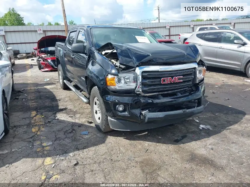 2019 GMC Canyon VIN: 1GTG5BEN9K1100675 Lot: 42226165