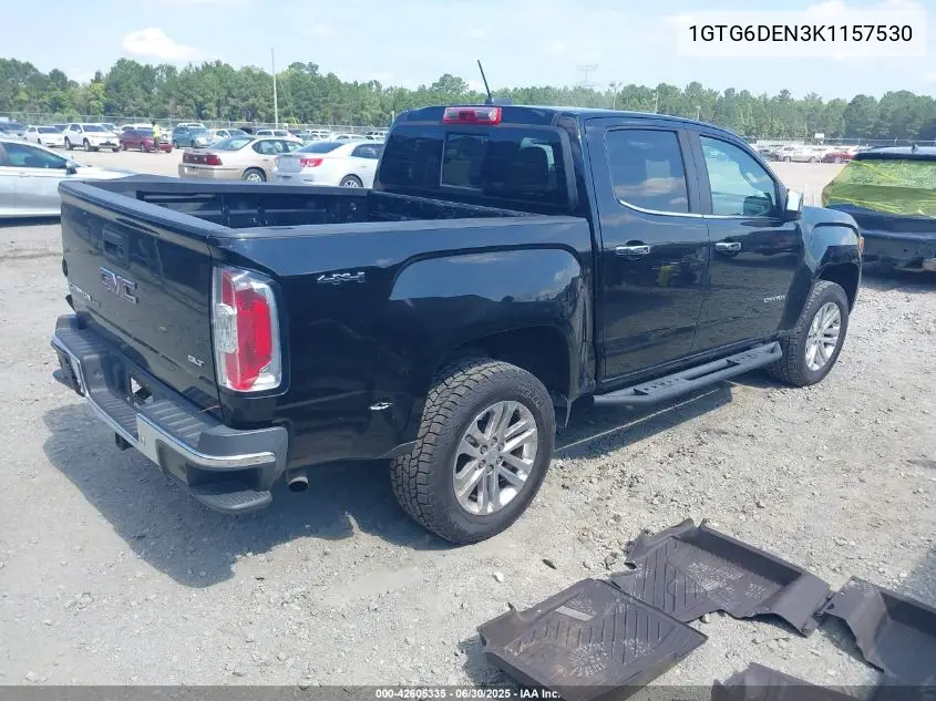 2019 GMC Canyon Slt VIN: 1GTG6DEN3K1157530 Lot: 42605335
