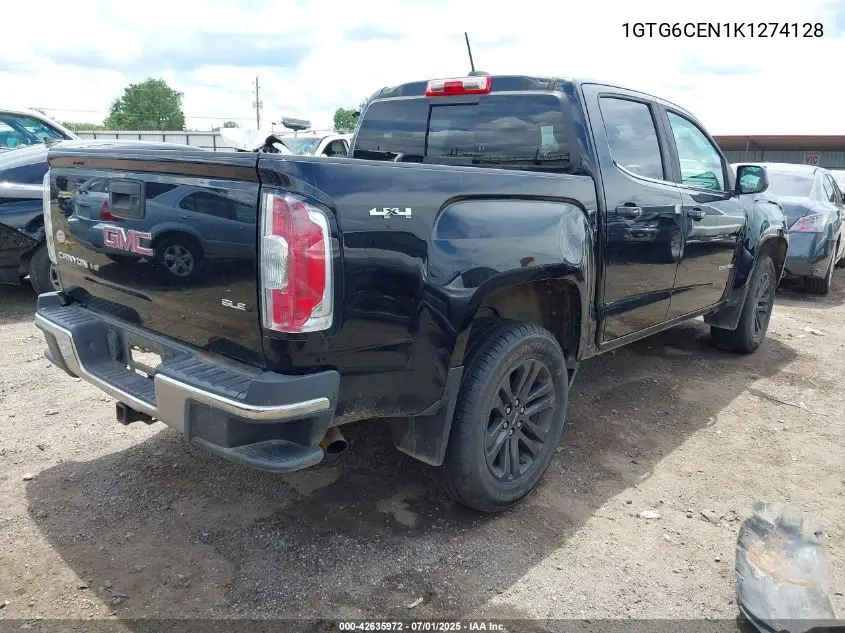 2019 GMC Canyon Sle VIN: 1GTG6CEN1K1274128 Lot: 42635972