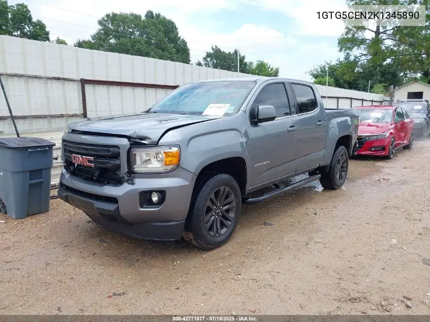2019 GMC Canyon Sle VIN: 1GTG5CEN2K1345890 Lot: 42771877