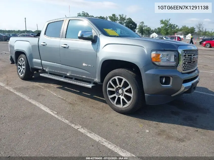 2019 GMC Canyon Denali VIN: 1GTG6EEN7K1291138 Lot: 42790458