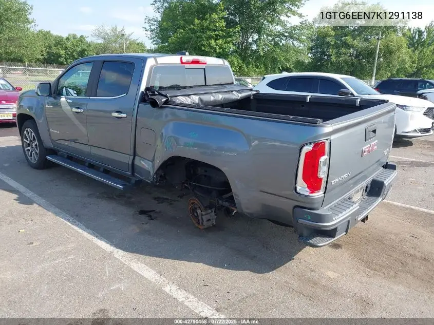 2019 GMC Canyon Denali VIN: 1GTG6EEN7K1291138 Lot: 42790458