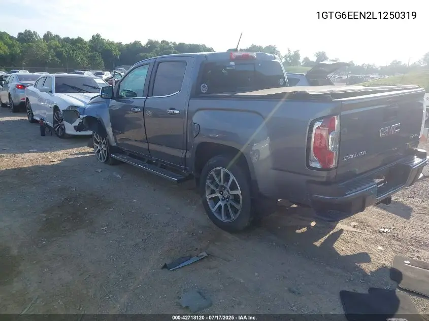 2020 GMC Canyon 4Wd Short Box Denali VIN: 1GTG6EEN2L1250319 Lot: 42718120