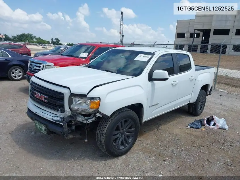 2020 GMC Canyon 2Wd Short Box Sle VIN: 1GTG5CEN5L1252525 Lot: 42746858