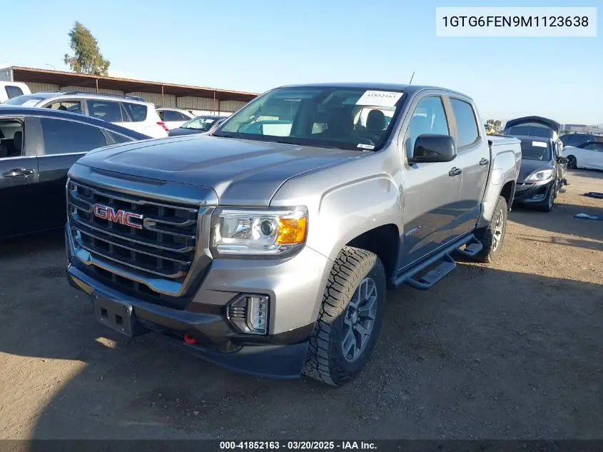 2021 GMC Canyon 4Wd Short Box At4 - Cloth VIN: 1GTG6FEN9M1123638 Lot: 41852163