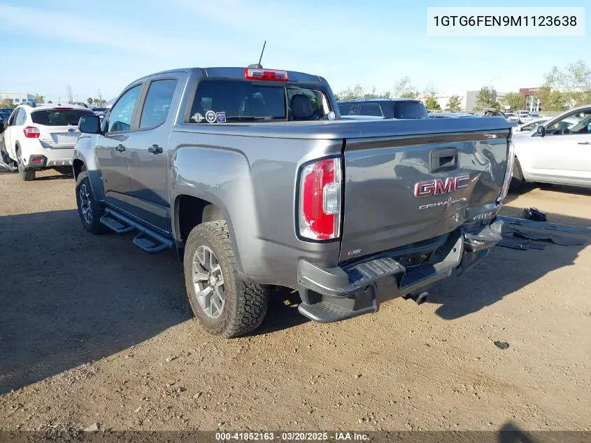 2021 GMC Canyon 4Wd Short Box At4 - Cloth VIN: 1GTG6FEN9M1123638 Lot: 41852163