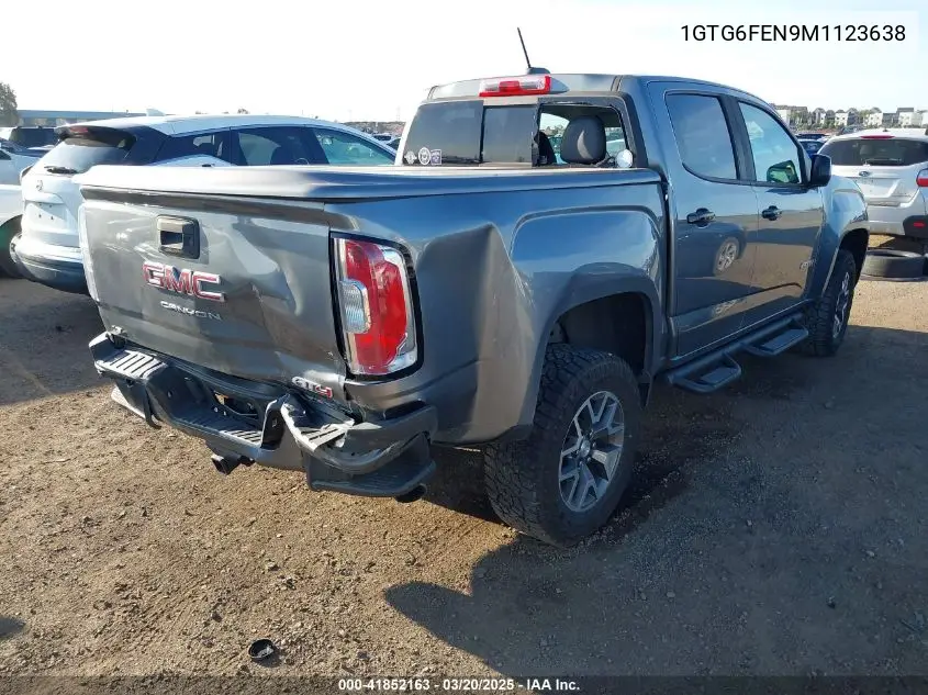 2021 GMC Canyon 4Wd Short Box At4 - Cloth VIN: 1GTG6FEN9M1123638 Lot: 41852163