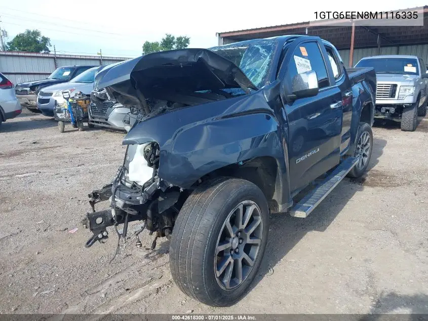 2021 GMC Canyon 4Wd Short Box Denali VIN: 1GTG6EEN8M1116335 Lot: 42618300